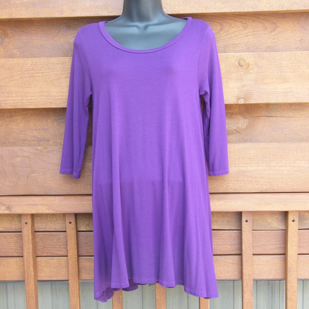 Purple Tunic-3/4 Sleeves
